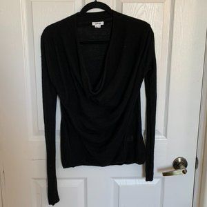 Helmut Lang Cowl Neck Long Sleeve Top